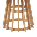 Middlebrook Designs 48 inch Round Slatted Wood Dining Table