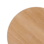 Middlebrook Designs 48 inch Round Slatted Wood Dining Table