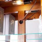 Lighted Glass Curio Display Cabinet,Display Cabinet,Glass Storage Cabinet Glass Wine cabinet Wood Frame Toy Display