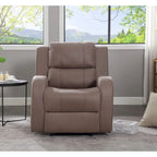 Modern Soft and Faux Leather Manual Recliner Chair