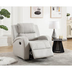 Modern Soft and Faux Leather Manual Recliner Chair