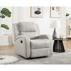 Modern Soft and Faux Leather Manual Recliner Chair