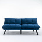 Navy Blue 70.87 Convertible Folding Sofa Bed with Adjustable Armrests