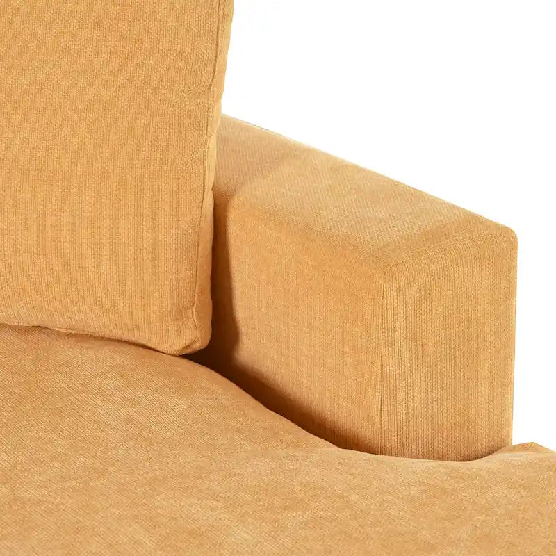 53.5 Chaise Lounge Chair with Solid Wood Legs and Comfort Pillows