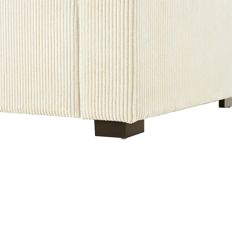 53.5 Chaise Lounge Chair with Solid Wood Legs and Comfort Pillows