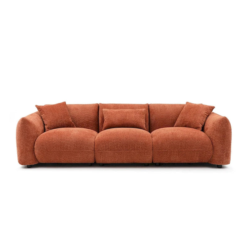 Mid Century Modern Couch 3-Seater Sofa for Living Room, Bedroom
