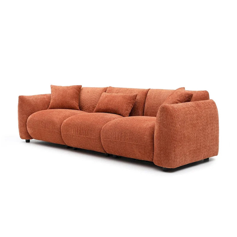 Mid Century Modern Couch 3-Seater Sofa for Living Room, Bedroom