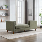 Wide Modern Double-Sided Upholstered Chaise Lounge