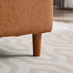 Wide Modern Double-Sided Upholstered Chaise Lounge