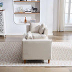 Wide Modern Double-Sided Upholstered Chaise Lounge