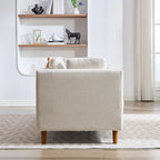 Wide Modern Double-Sided Upholstered Chaise Lounge