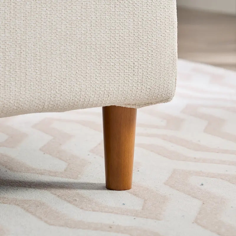 Wide Modern Double-Sided Upholstered Chaise Lounge