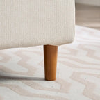 Wide Modern Double-Sided Upholstered Chaise Lounge