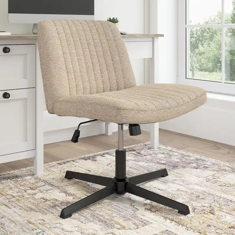 Bush Furniture Sutton Armless Computer Chair Without Wheels