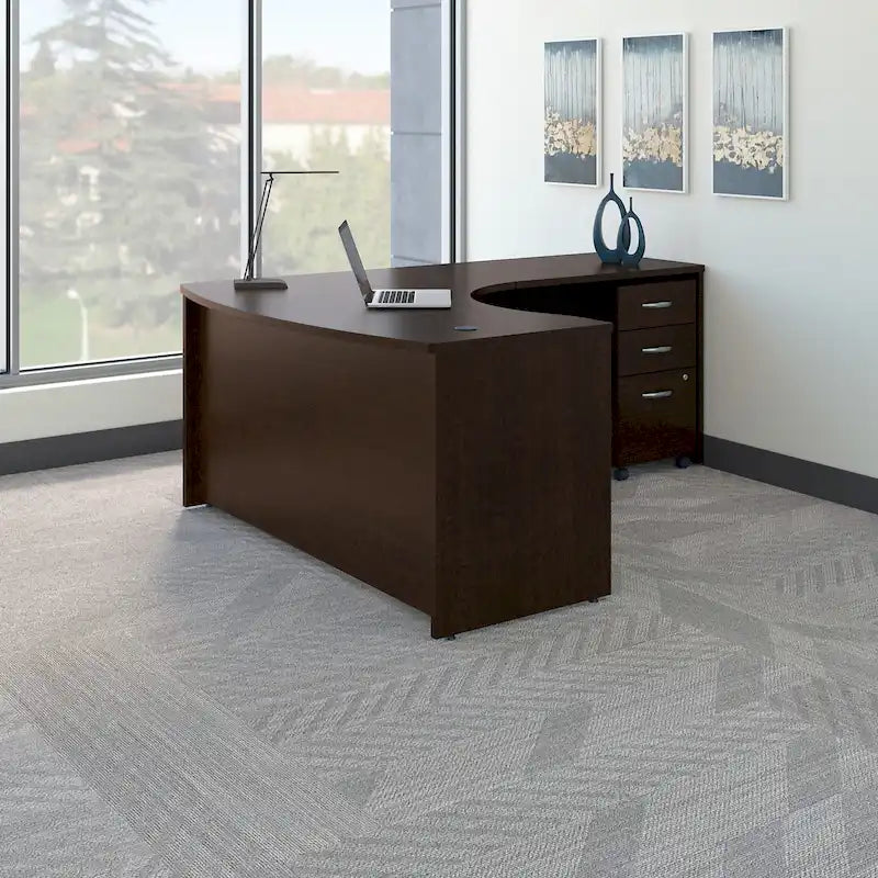 Series C Right Handed L Desk with Drawers by Bush Business Furniture