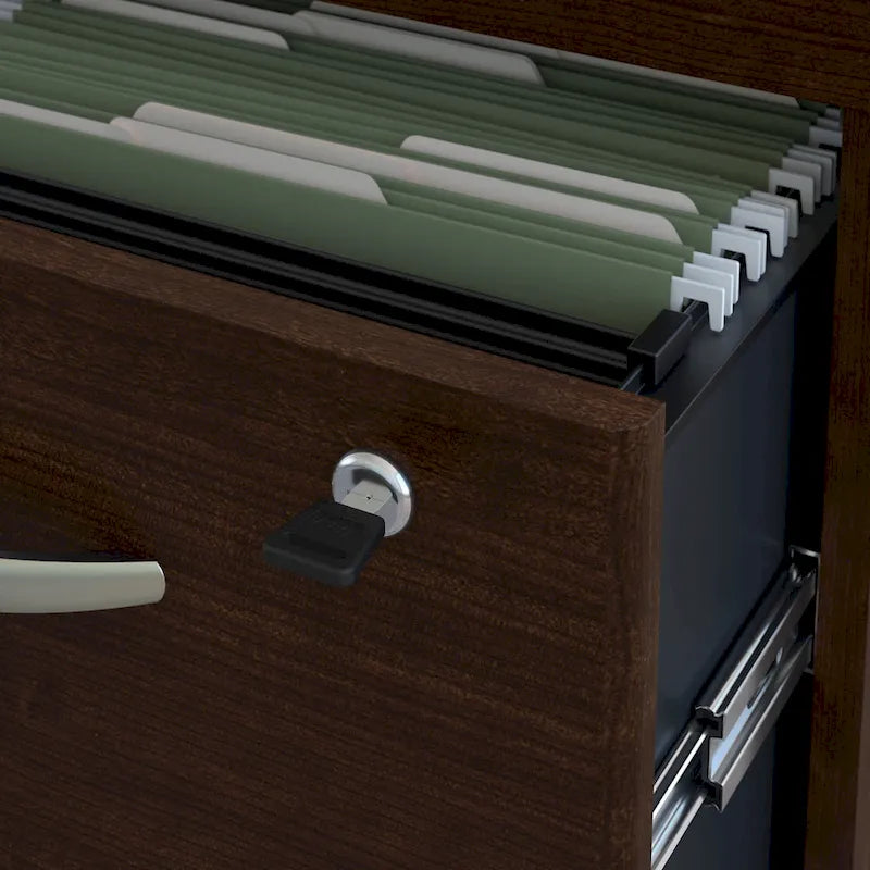 Series C Right Handed L Desk with Drawers by Bush Business Furniture