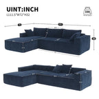 Zab Chenille 2 Pieces Sectional Sofa by GDFStudio