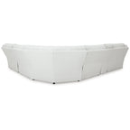 Signature Design by Ashley Top Tier Light Gray 6-Piece Reclining Sectional with Chaise - 149.5W x 132.5D x 40H