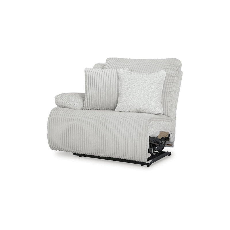 Signature Design by Ashley Top Tier Light Gray 6-Piece Reclining Sectional with Chaise - 149.5W x 132.5D x 40H