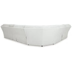 Signature Design by Ashley Top Tier Light Gray 6-Piece Reclining Sectional with Chaise - 149.5W x 132.5D x 40H