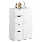 Costway Wooden 4 Drawer Bathroom Floor Cabinet Storage Cupboard 2