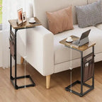 C Shaped End Table - 16D x 12W x 33H