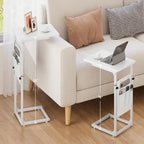 C Shaped End Table - 16D x 12W x 33H