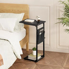 C Shaped End Table - 16D x 12W x 33H