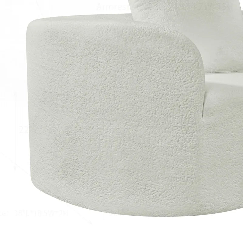 Modern Curved Sectional Sofa with High-Quality Upholstery and Spacious Seating