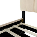 Queen Size Velvet Platform Bed with 1 Twin XL Trundle Upholstered Bed Frame and 2 Drawers Storage Bed No Box Spring Needed