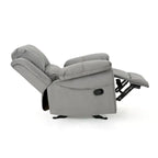 Roomfitters Manual Glider Recliner, Relaxing Recliner for Living Room, Bedroom, Grey