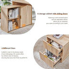 67 Modern L Shaped Desk, Wood Home Office Desk with Charging Station