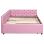 Full XL Solid Wood Platform Bed with Twin XL Trundle, Pine Frame