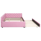 Full XL Solid Wood Platform Bed with Twin XL Trundle, Pine Frame