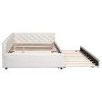 Full XL Solid Wood Platform Bed with Twin XL Trundle, Pine Frame