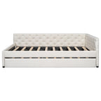 Full XL Solid Wood Platform Bed with Twin XL Trundle, Pine Frame