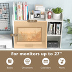 Costway Desk Bookshelf Desktop Storage Organizer Display Shelf Rack