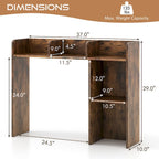 Costway Desk Bookshelf Desktop Storage Organizer Display Shelf Rack