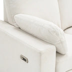 Power Recliner Sectional Sofa with 2 Storage Drawers and USB Ports Living Room L-Shaped Corner Couch for Home Theater