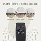 Ergonomic Motorized Adjustable Bed Frame, Wireless Remote Control,for Comfortable Reclining and Sleeping