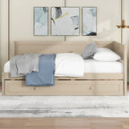 Merax Twin Size Wood Daybed with Trundle/Drawers