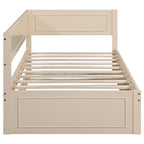 Merax Twin Size Wood Daybed with Trundle/Drawers