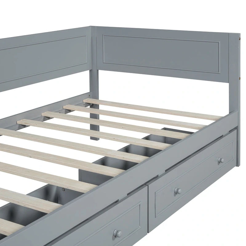 Merax Twin Size Wood Daybed with Trundle/Drawers