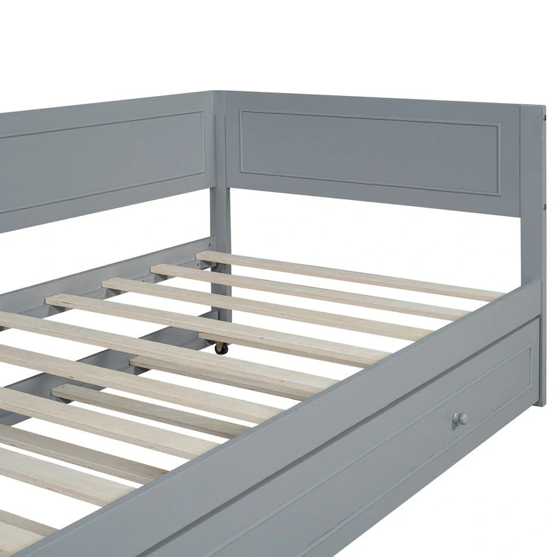 Merax Twin Size Wood Daybed with Trundle/Drawers