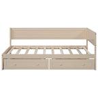 Merax Twin Size Wood Daybed with Trundle/Drawers