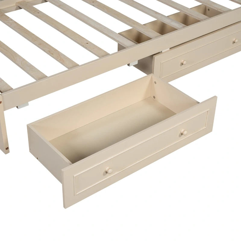 Merax Twin Size Wood Daybed with Trundle/Drawers