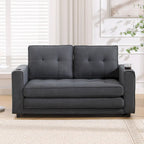 3-In-1 Upholstered Futon Sofa Convertible Floor Sofa Bed