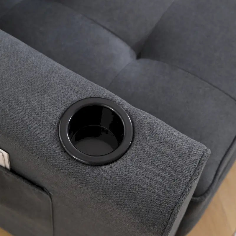 3-In-1 Upholstered Futon Sofa Convertible Floor Sofa Bed