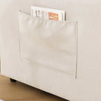 3-In-1 Upholstered Futon Sofa Convertible Floor Sofa Bed