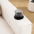 3-In-1 Upholstered Futon Sofa Convertible Floor Sofa Bed